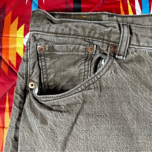 Levi's 501 White Oak Cone Denim Jeans 42x32 Button Fly 5 Pocket Tan Brown Work - Picture 6 of 12